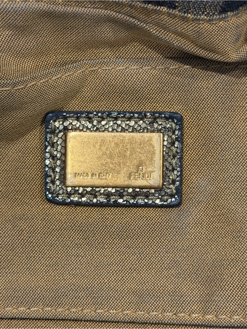 Fendi Small Chef Shoulder Bag, Zucca Canvass - Picture 8 of 12